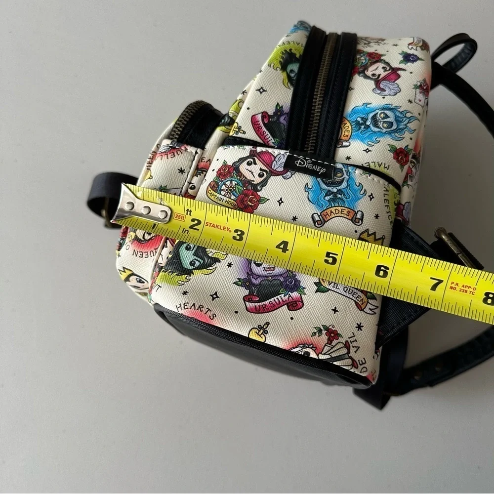 Loungefly Disney POP Villains Mini Backpack Tattoo Design